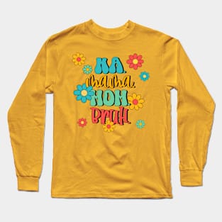 Retro style MOM print Long Sleeve T-Shirt